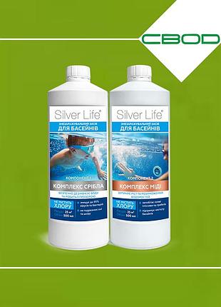 Серебрянный бактерицидный комплекс для бассейна silver life 2х500 мл