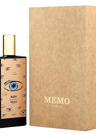 Парфуми унісекс memo marfa fleurs boheme (мемо марфа) парфумована вода 75 ml/мл