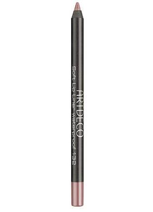 Карандаш для губ водостойкий artdeco soft lip liner waterproof 132 - pure truffle