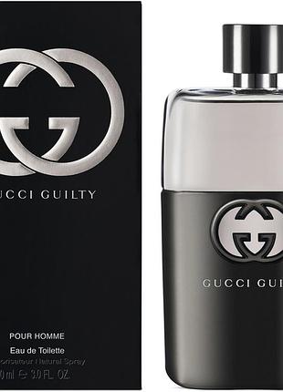Мужские духи gucci guilty pour homme (гуччи гилти пур хоме) туалетная вода 90 ml/мл