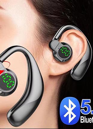 Один беспроводной bluetooth 5.4 наушник super bass черный