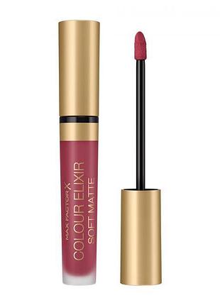 Жидкая помада для губ max factor color elixir soft matte lipstick 035 faded red