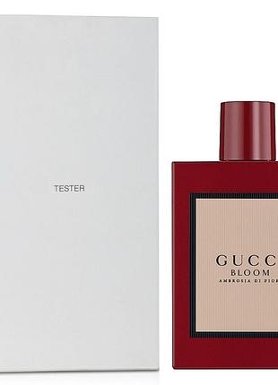 Женские духи gucci bloom ambrosia di fiori tester (гуччи блум амброзия ди фиори) 100 ml/мл тестер