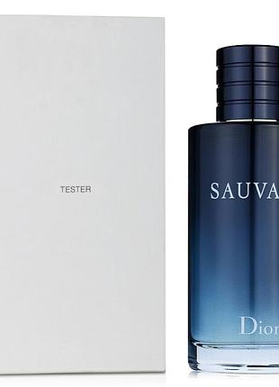 Мужские духи christian dior sauvage tester (кристиан диор саваж) туалетная вода 100 ml/мл тестер