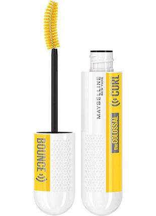 Екстрачорна туш для вій maybelline colossal curl bounce mascara 01 very black