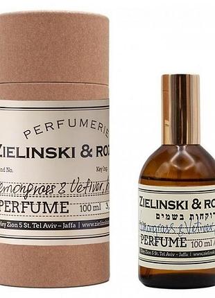 Парфуми унісекс zielinski & rozen lemongrass & vetiver (зелінський розен лемонграсс ветівер) 100 ml/мл