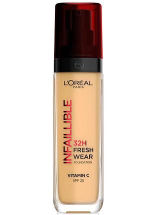 Тональный крем l'oreal paris infallible 24h fresh wear foundation 145 cool rose