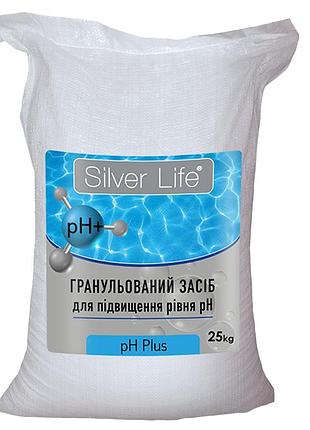 Гранульований засіб для підвищення рівня ph води басейну sl «ph plus», silver life свод, мішок 25 кг