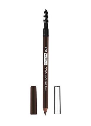 Карандаш для бровей pupa true eyebrow pencil long-lasting waterproof 003 - dark brown