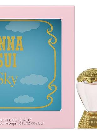 Подарочный набор anna sui sky eau de toilette туалетная вода 5 мл/мл + лосьон для тела 30 мл/мл