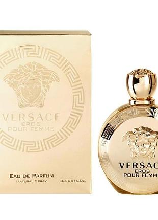 Женские духи versace eros pour femme (версаче эрос пур фам) парфюмированная вода 100 ml/мл