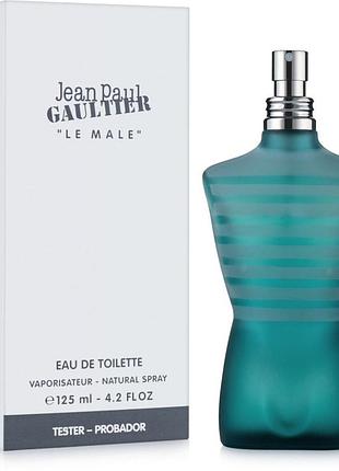 Мужские духи jean paul gaultier le male tester (жан поль готье ле мале) туалетная вода 125 ml/мл тестер