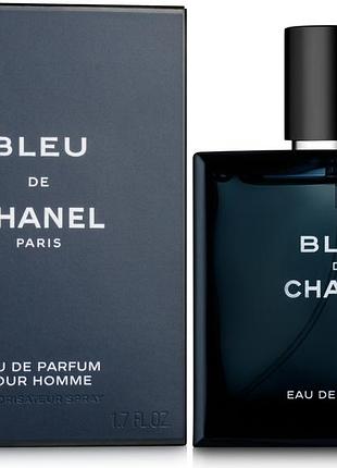 Чоловічі парфуми chanel bleu de chanel eau de parfum (шанель блю де шанель) парфумована вода 50 ml/мл