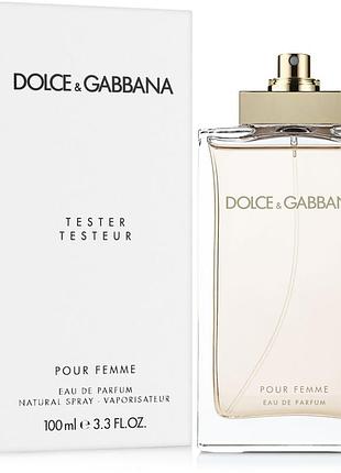 Женские духи dolce & gabbana pour femme tester (дольче габбана пур фем) 100 ml/мл тестер