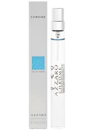 Чоловічі парфуми azzaro chrome eau de toilette туалетна вода 10 ml/мл