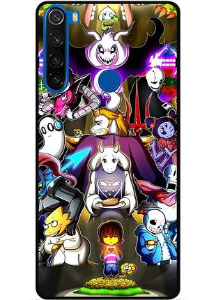 Силиконовый чехол бампер для xiaomi redmi note 8t с рисунком андертейл undertale