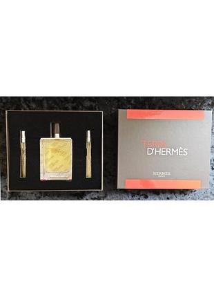 Мужские духи hermes terre d'hermes (гермес де гермес) набор (edt/100ml/мл + edt/10ml/мл + edt/10ml/мл)