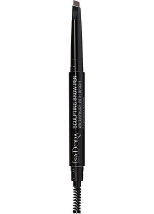 Карандаш для бровей isadora sculpting brow pen waterproof with brush 82 medium brown