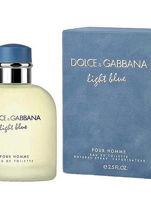 Dolce & gabbana light blue pour homme (дольче габбана лайт блю пур хом) туалетная вода 125 ml/мл