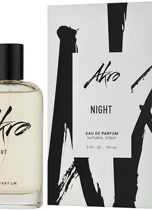 Аромат унисекс akro night парфюмированная вода 100 ml/мл