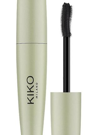 Туш з екстремальним ефектом об'єму kiko milano green me volume mascara 101 pure black тестер