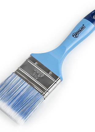 Кисть флейцевая polax 2,5" тип "acrylic" профессиональная, искусственный ворс, пластиковая ручка (03-010)