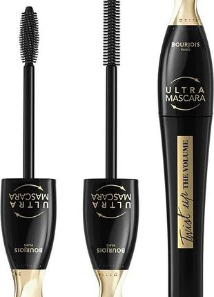 Тушь для ресниц bourjois twist up the volume mascara 02 ultra brown