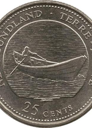 Канада 25ment, 1992864 и лабрадор никель, 5.05g, ø 23.88mm no017