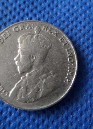 Канада ø король георг v 5ment, 1927 год никель, 4.6g, ø 21.2mm no1956