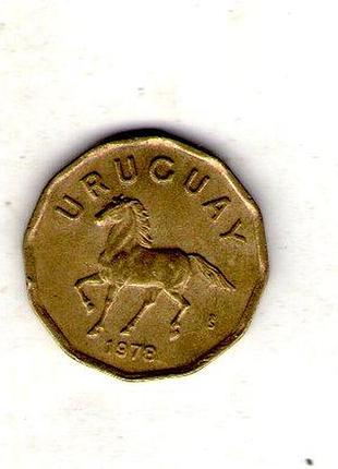 Уругвай 10 сентесимо, 1978 год алюминий-бронза, 3g, ø 18.5mm no1832