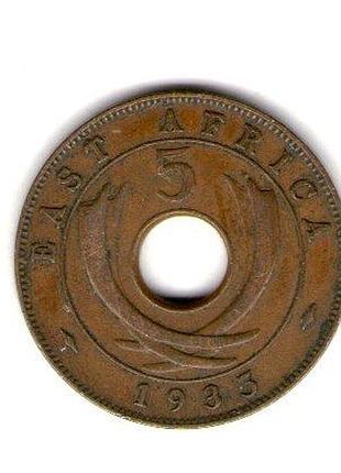 Британская восточная африка георг v 548, 1935 год бронза, 6.5g, ø 25.3mm no200