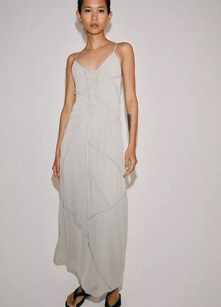 Сукня жіноча сіра сліп zara new