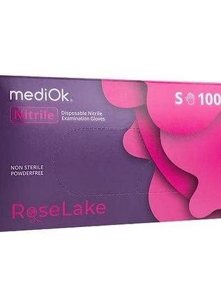 Нітрилові рукавички mediok rose lake, s (рожеві)
