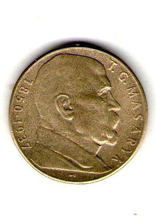 Чехословечественная ø чехо-слователя 10 крон, 1990 год томаш гарриг масарик никель-латунь, 8g, ø 24.5mm no521