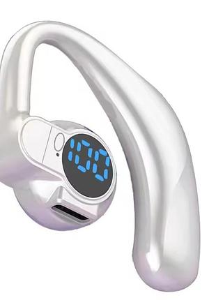 Один беспроводной bluetooth 5.4 гарнитура наушник super bass белая