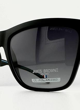 Солнцезащитные очки james browne jb375 b-mb/bl-a2 с поляризацией, черные матовые