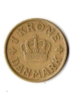 Дания ø король кристиан x 1 крона, 1925 год алюминий-бронза, 6.5g, ø 25.5mm no1633