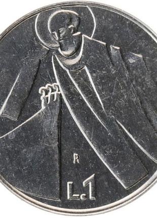 Сан-марино 1 лира, 1990 шестнадцать веков истории алюминий, 0.625g, ø 17.2mm no1893