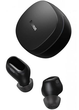 Беспроводные вакуумные bluetooth наушники baseus encok wm01 tws гарнитура с микрофоном black ngtw240001