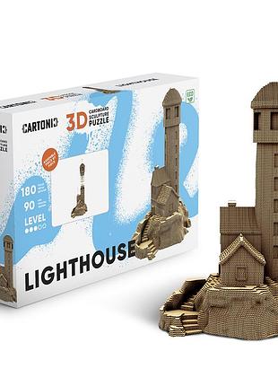 Картонный 3d пазл-конструктор "cartonic 3d puzzle lighthouse" маяк