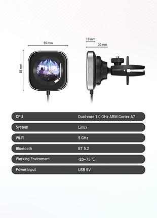 Беспроводной адаптер ottocast wireless carplayclip adapter with visual smart screen
