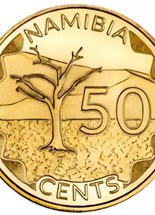 Намибия 50 футалл, 2025 сталь с латунным покрытием, 2.5g, ø 19.5mm no2917