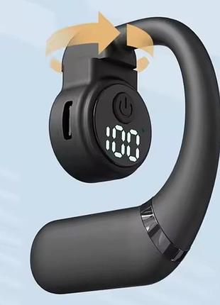 Один бездротовий bluetooth 5.4 навушник shock bass чорний so2
