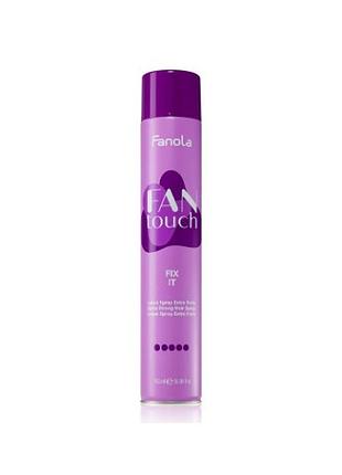 Лак для волосся сильної фіксації fanola fan touch, 750 мл
