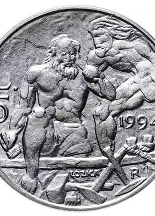 Сан-марино 5 лир, 1994 алюминий, 1g, ø 20.2mm no3589