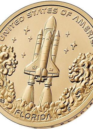 Сша 1 долар, 2025 флорида. мис канаверал
