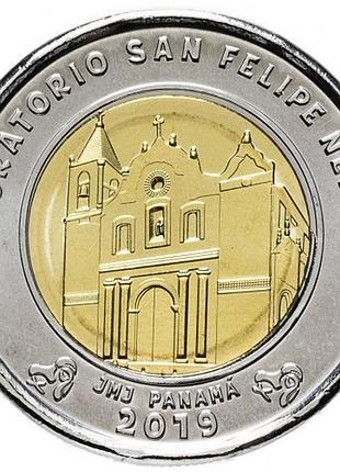 Панама 1 бальбоа, 2019 ораторио св. филипп нери биметал, 7.2g, ø 26.5mm no2762