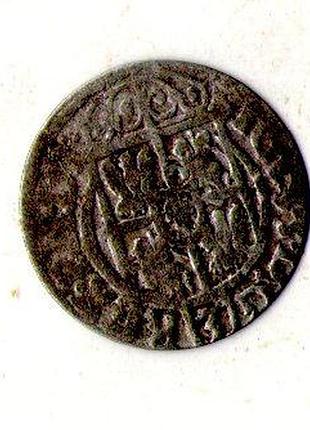 Польща сигізмунд ііі 1 полторак, 1612-1627 срібло, 1.23g, ø 20mm №2807