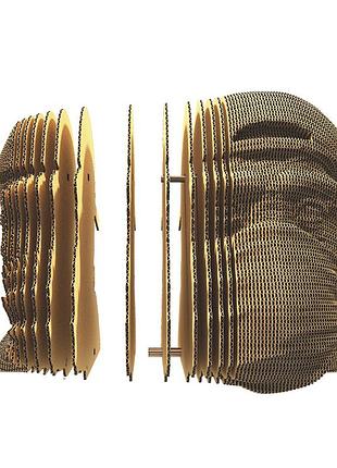 Картонний 3d пазл-конструктор "cartonic 3d puzzle three wise monkeys. speak no evil" три мудрі мавпи: не кажу про зло 4