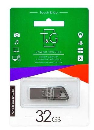 Usb-накопичувач флешка на 32gb t&g 114 metal series usb 3.0 black